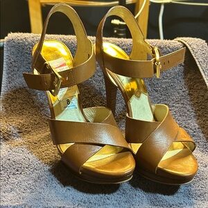 MICHAEL Michael Kors Brown Strappy Heels